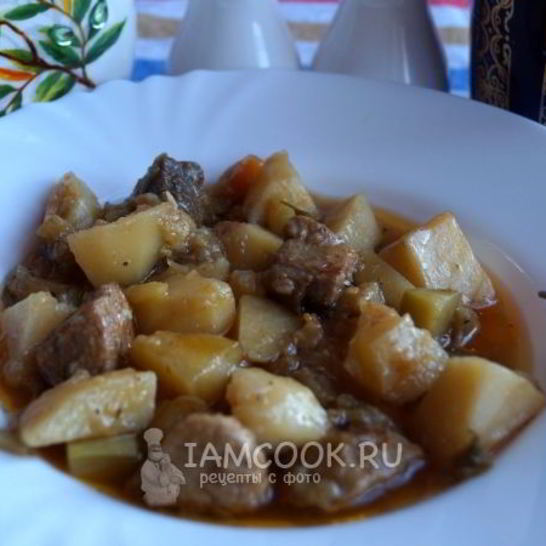 Рецепт овощного рагу со свининой
