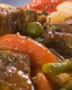 Рагу из баранины и стручковой фасоли