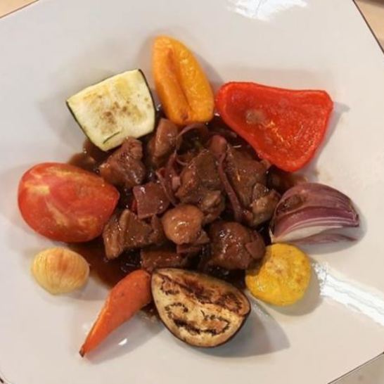 Рецепт рагу из барашка с чесночной подливой