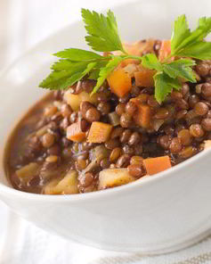 Рагу из чечевицы