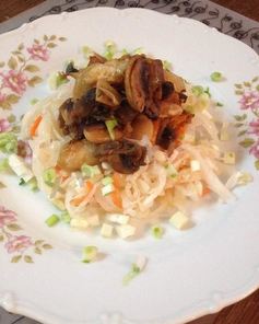 Рагу из фасоли с грибами