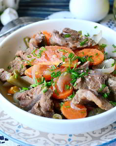 Рагу из говядины в пароварке