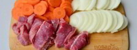 рагу из говядины в пароварке. Шаг 2