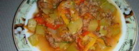 рагу из кабачков с фаршем. Шаг 4