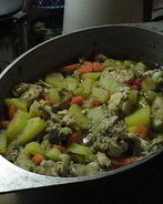 Рагу из курицы и овощей