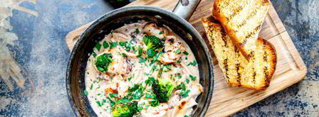 рагу из морепродуктов с соусом зеленый перец. Шаг 11