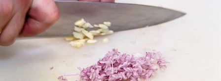 рагу из морепродуктов с соусом зеленый перец. Шаг 3