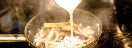 рагу из морепродуктов с соусом зеленый перец. Шаг 7