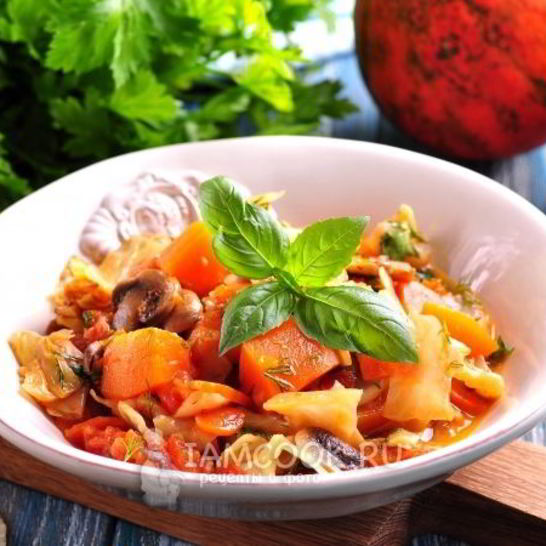 Рецепт рагу из тыквы с овощами