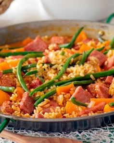 Рагу из замороженных овощей с сосисками