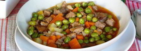 рагу из зеленого горошка с мясом. Шаг 6