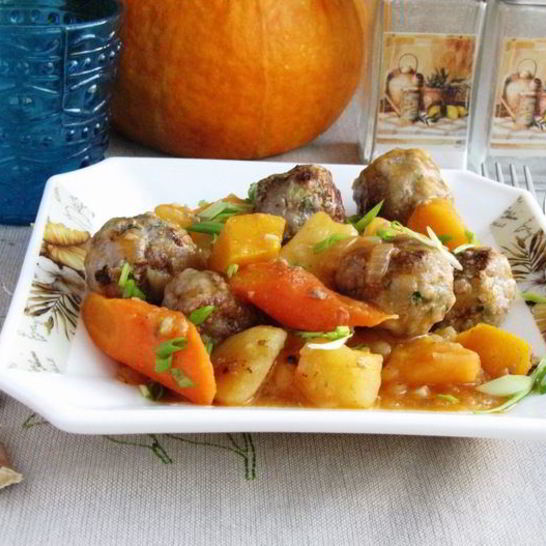 Рецепт рагу с мясными шариками