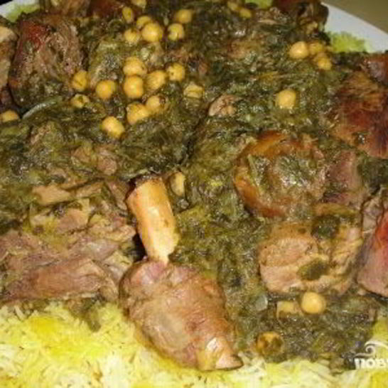 Рецепт рагу со шпинатом и горохом