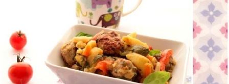 уютное рагу из овощей и куриных котлеток. Шаг 9