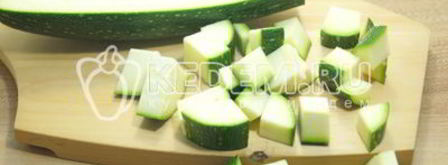 замороженные кабачки кубики для рагу. Шаг 3