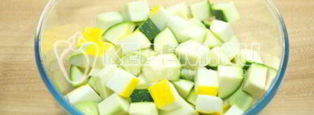 замороженные кабачки кубики для рагу. Шаг 4