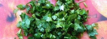 запеченная тыква, фаршированная овощным рагу с грибами и сыром. Шаг 4