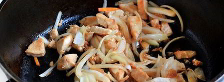 рисовая лапша с курицей и морковью. Шаг 6