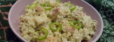 насыщенное ризотто с морским окунем и сливками. Шаг 7