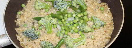 перловое ризотто с зелеными овощами. Шаг 4