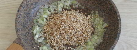 ризотто из перловки с грибами. Шаг 8