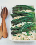 Ризотто с бобами и спаржей