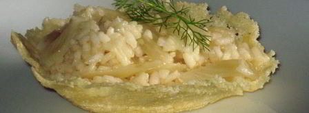 ризотто с фенхелем в сырных корзиночках. Шаг 5