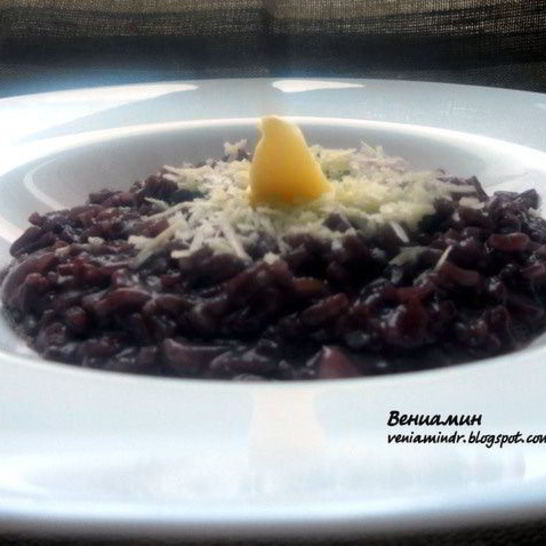 Рецепт ризотто с красным вином