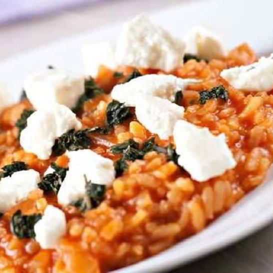 Рецепт ризотто с томатами и брынзой