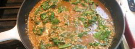 ризотто с тыквой и шпинатом. Шаг 6