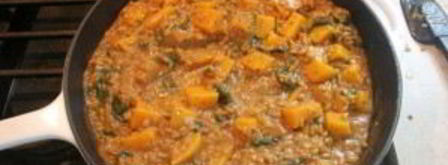 ризотто с тыквой и шпинатом. Шаг 7