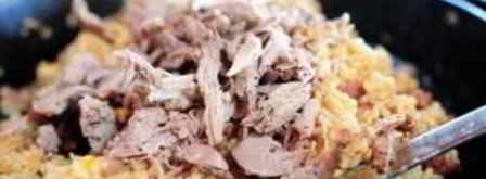 ризотто с уткой и ветчиной. Шаг 6