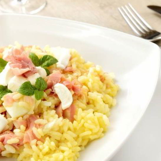 Рецепт ризотто с ветчиной и овощами