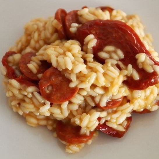 Рецепт ризотто с вялеными помидорами