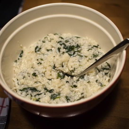 Рецепт ризотто со шпинатом