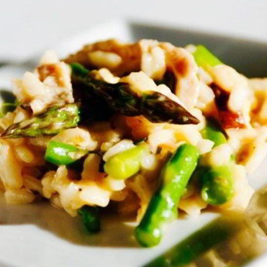 Рецепт ризотто со спаржей и зеленым луком