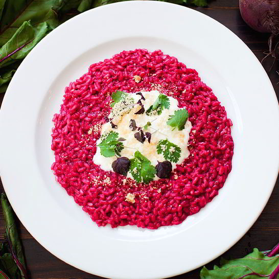 Рецепт ризотто со свеклой