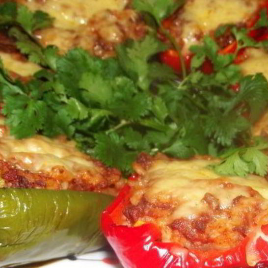 Рецепт сладких перцев, фаршированных ризотто