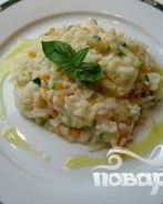 Сливочное ризотто с овощами