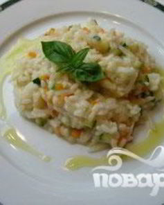 Сливочное ризотто с овощами