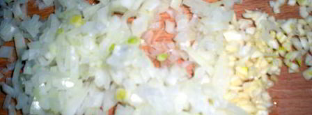 желтое ризотто с морепродуктами. Шаг 4