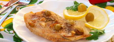 филе тилапии запеченное с лимоном и оливками. Шаг 5