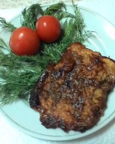 Горбуша под томатной шубкой в духовке