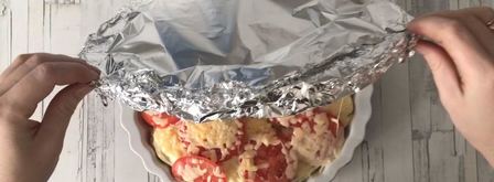 горбуша с картошкой в духовке запеченная. Шаг 11