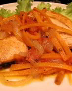 Горбуша в маринаде с морковью