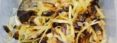 кальмары, фаршированные грибами и черносливом. Шаг 4