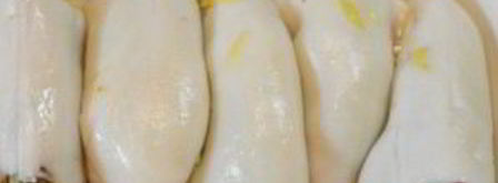 кальмары, фаршированные грибами и черносливом. Шаг 5