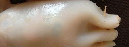 кальмары, фаршированные морепродуктами, под сливочным соусом. Шаг 3