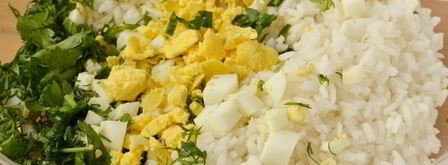 кальмары фаршированные рисом и яйцом. Шаг 7