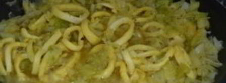 кальмары с капустой тушеные. Шаг 4